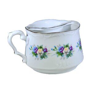 Crown Royal 3256 Vintage Mustache Cup, Floral Pattern, Gold Trim, Victorian, Mug
